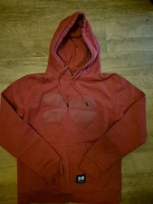 MENS CROSSHATCH HOODIE MEDIUM RED