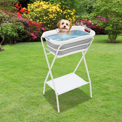 Elevated dog bath tub - dog,