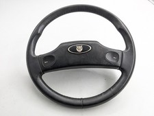 JAGUAR XJ6 XJ12 SERIES 2 3 XJS HORN TWO SPOKE STEERING WHEEL EARLY BLACK LEATHER