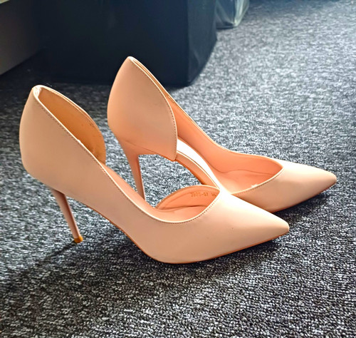 Shein women beige pointed - shein,