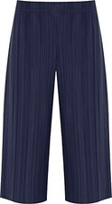 Women's Plus Pleated Elasticated Short Culottes Ladies Baggy Pants Size 12-30