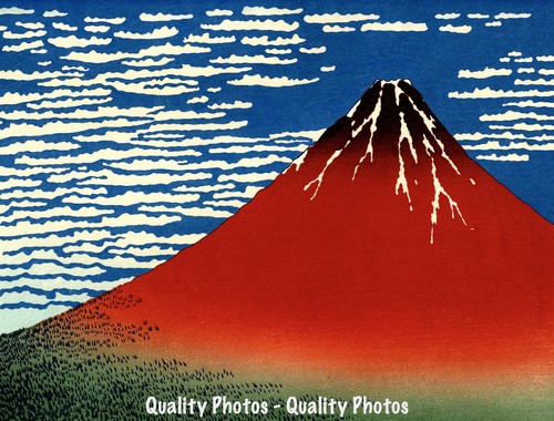 Red mount fuji - fuji, wind