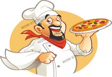 Chef pizza sticker trailer - chef,