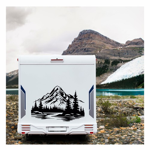 Stickers mountain lake - stickers,