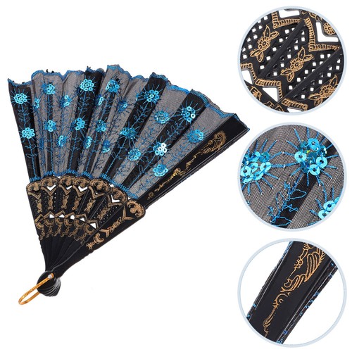 Folding hand fan - fan, oriental