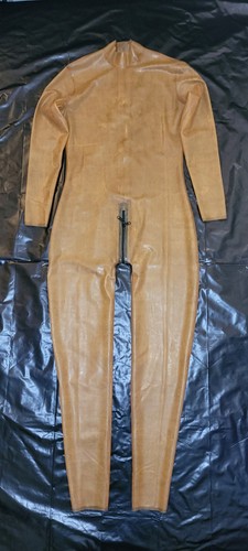 Latex rubber catsuit - rubber,