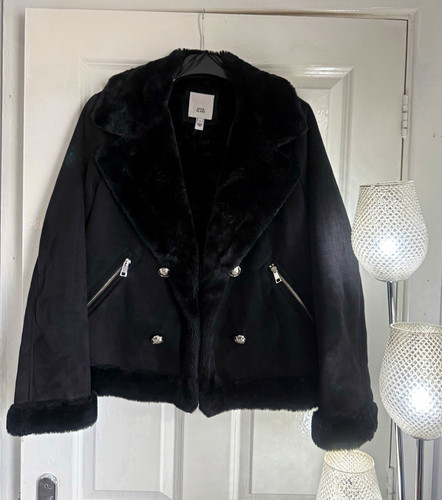 River island black fluffy - island,