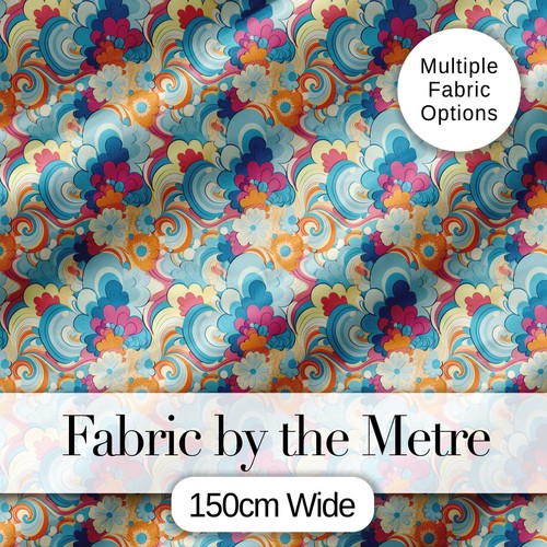 Retro floral swirl pattern - retro,