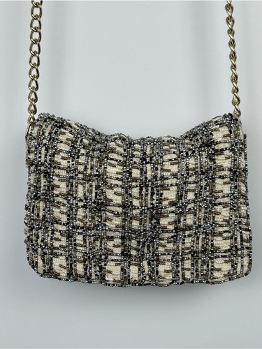Zara beaded tweed crossbody - zara,