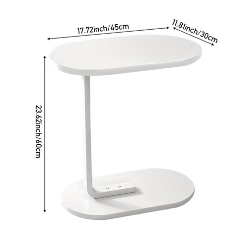 Shaped end table narrow side - shaped,