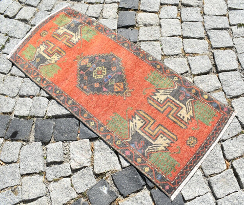 Vintage turkish rug - vintage, 1'5''