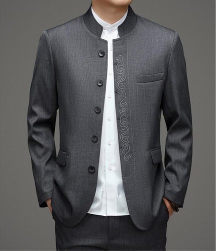 Mandarin collar men chinese - mandarin, men's