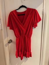 Ladies Tu Xmas Red short