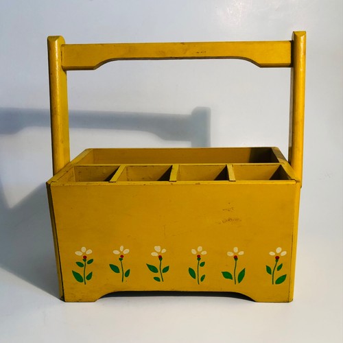 Vtg wooden box - wooden,