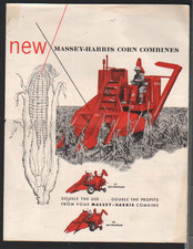 New Massey-Harris 60 and 90 Corn Combines Brochure Leaflet