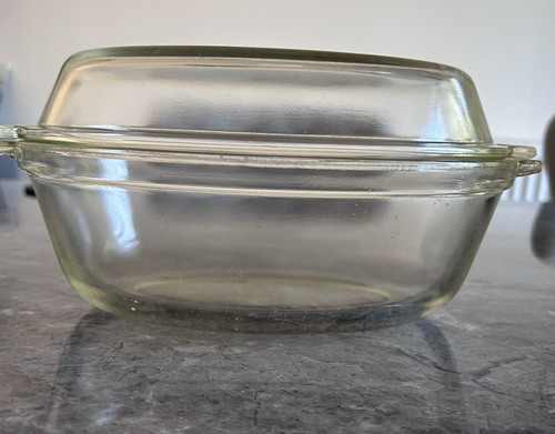 Vintage jaj pyrex clear glass - jaj,