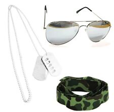 Army Face Paint Dog Tags Fancy