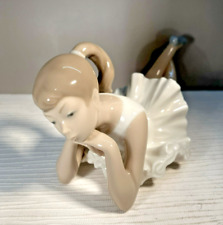 Lladro Nao Ballerina Figurine White Dress