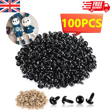 Solid Black Teddy Eyes Safety