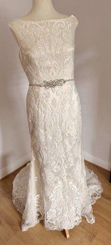 Maggie sottero ivory satin and - maggie,