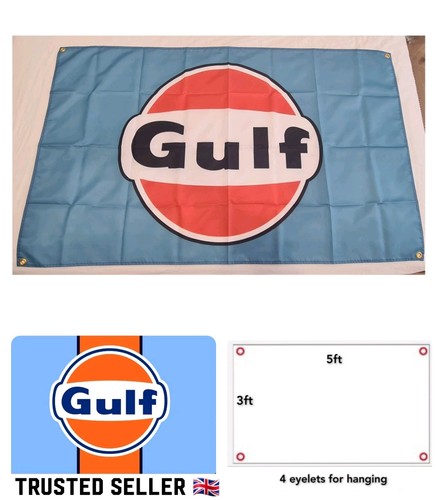 Gulf garage flag banner 3x5ft - flag,