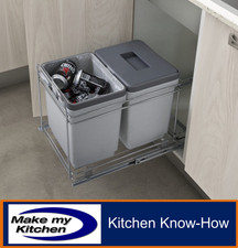 Double pull out bin litre - double, 30
