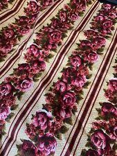 1m Vintage Retro Glass Fibre Floral Camper Van  Curtain Fabric c 1950's