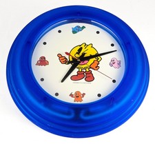 Pac-Man Neon Wall Clock Blue
