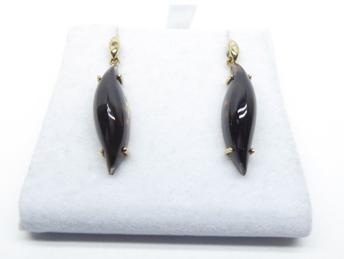 9ct gold earrings smoky - 9ct,