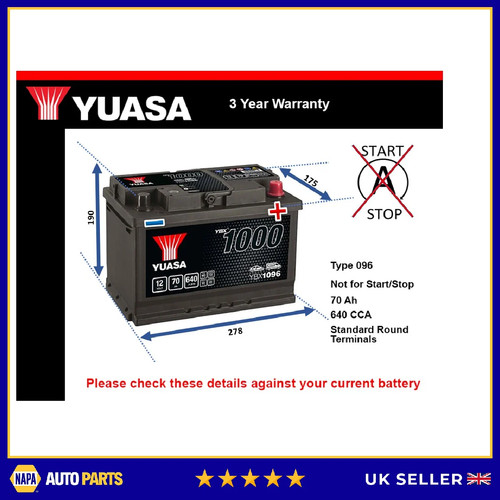 Battery fits vauxhall - fits,