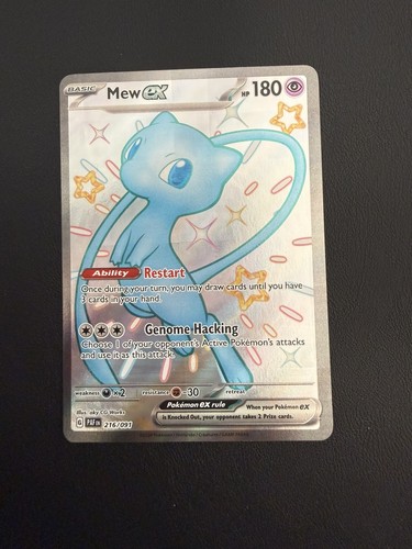 Mew 216 091 paldean - ex,