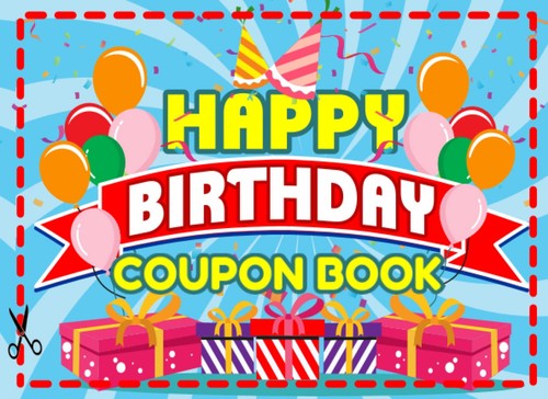 Happy birthday coupon - coupon, book: