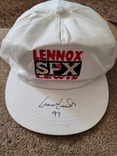 Lennox Lewis Signed SPX Vintage Cap Excellent Condition Rare Memorabilia