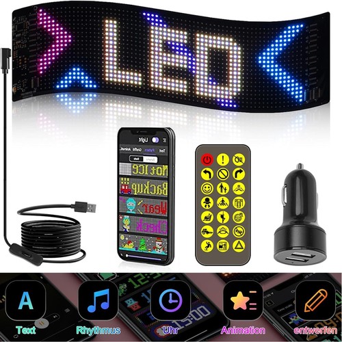 Flexible usb led car sign - flexible,