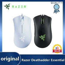 Razer DeathAdder Essential Wired Gaming Mouse 6400DPI Office White Black NEW UK