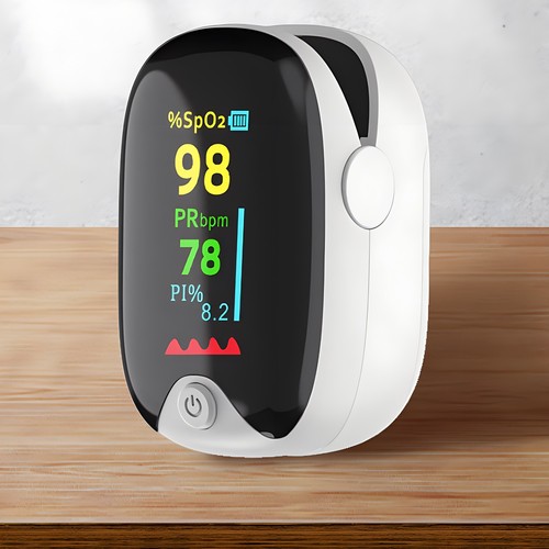 Medical finger pulse oximeter - finger,