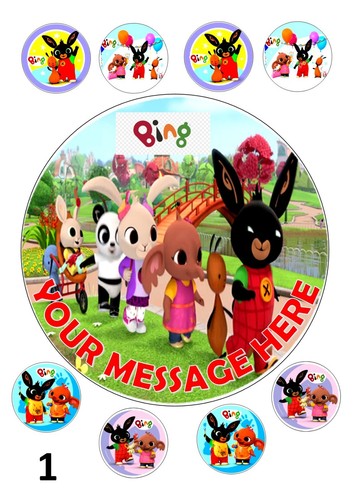 Bing birthday cake topper - ,