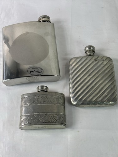 Vintage hip flasks - 3,