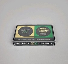 Sony AB C-90 FeCr Ferri Chrome Double Coated Type III Cassette Tape With Leaflet