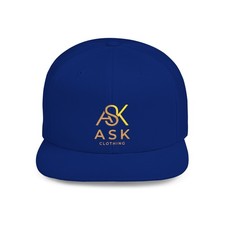 Gold ASK Logo Flat Bill