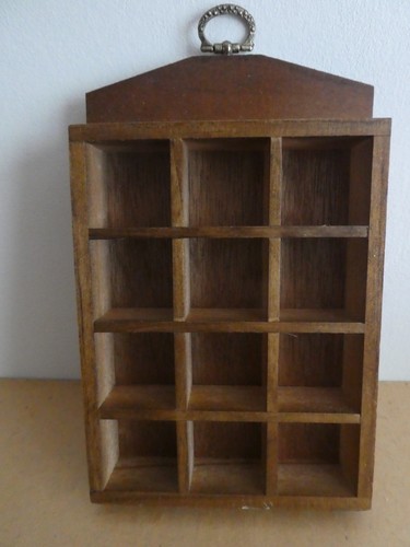 Small wooden thimble display - thimble,