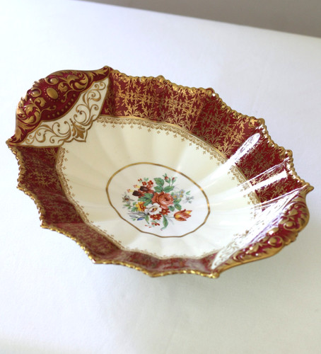 Aynsley burgundy red gold - burgundy,