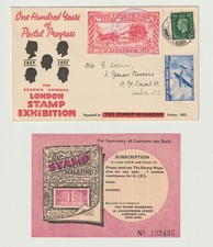 1937 SOUND ANNUAL LONDON STAMP EXHIBITION COVER IN GREAT CONDITION.
