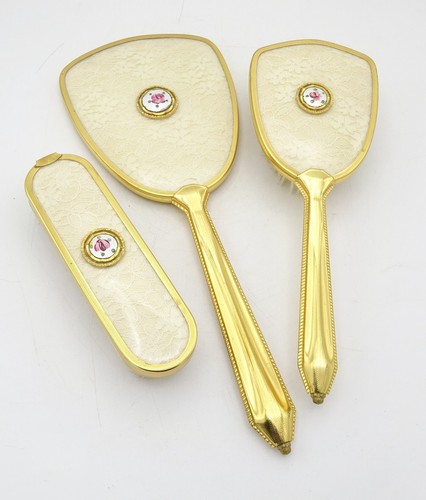 Vintage vanity set brushes - set,