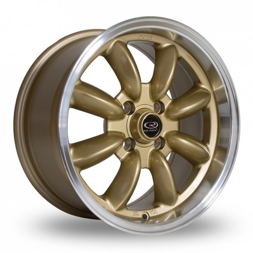 8x15 rota gold - 4x, polished