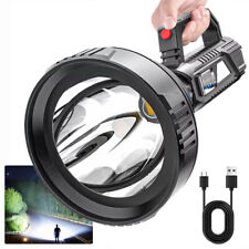 Super Bright Torch LED Searchlight Flashlight USB Rechargeable Lamp High Powered