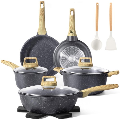 Pots and pans set - pans, stick