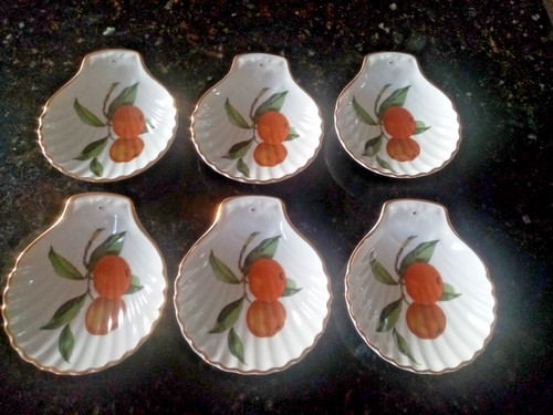 Six royal worcester - ,