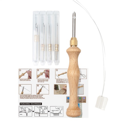 Punch needle threader cross - punch,