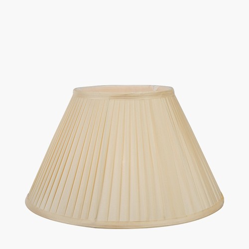 40cm light cream silk pleated - 40cm,